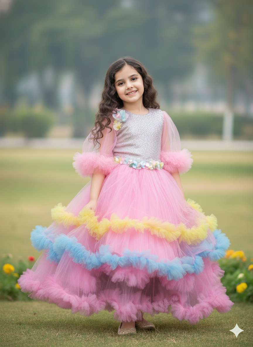 বেবি বার্বি ড্রেস 9-10