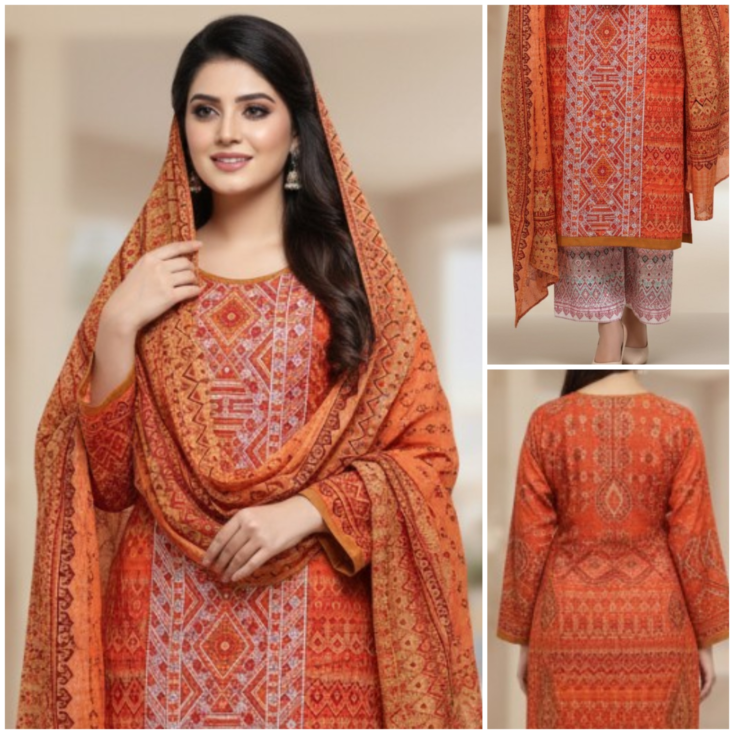 আরং কটন থ্রি পিস Code:331