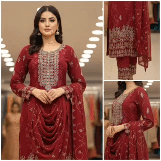 জর্জিট থ্রি পিস Code:996