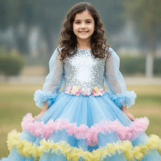 বেবি বার্বি ড্রেস 9-10